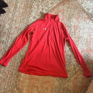 Neon women’s under armour loose fit quarter zip